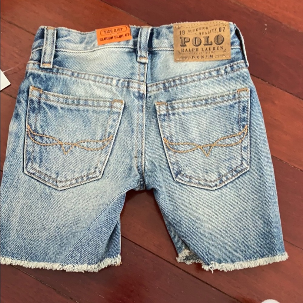Brand new denim boys polo Ralph Lauren shorts sz 2 - Picture 3 of 3